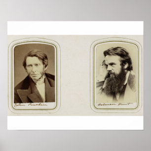 Affiches Portraits de John Ruskin (1819-1900) et William H