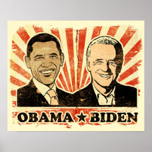 Affiches Portraits d'Obama Biden