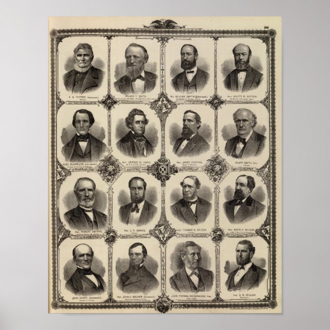 Affiches Portraits of EG Potter, Delano T Smith (Devant)