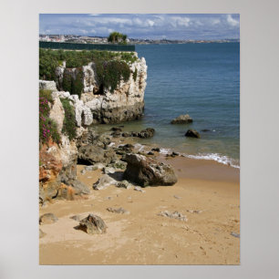 Affiches Portugal, Cascais. Praia da Rainha, une plage de