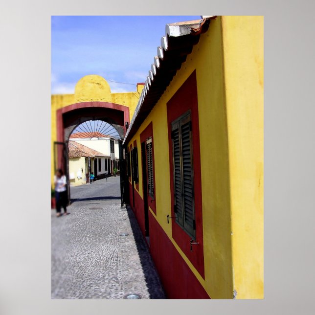 Affiches Portugal : Couleurs de l'affiche de Funchal (Devant)