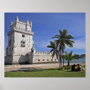 Affiches Portugal, Lisbonne. Tour de Belem, un site classé