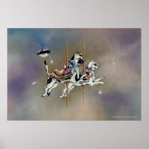 Affiches Poseurs, Beaux-Arts - Chats Carrousel