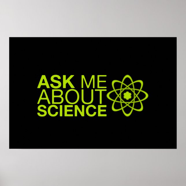 Affiches Posez-moi des questions sur la science (Devant)