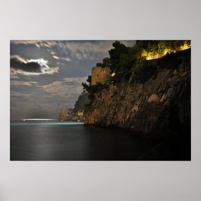 Affiches Positano à la nuit - Relic II - Photographie Impri (Devant)