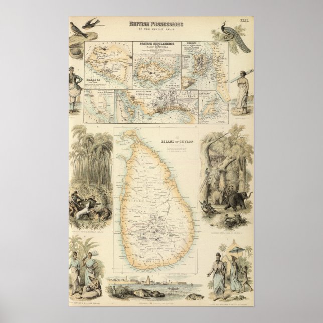 Affiches Possessions britanniques en mer d'Inde (Devant)