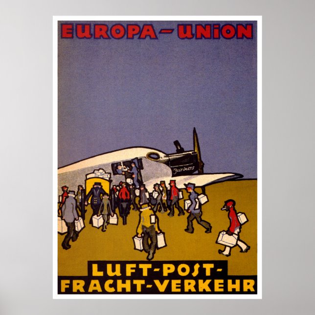 Affiches Poste Luft Union européenne (Devant)