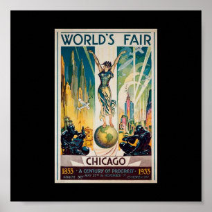 Affiches Poster-Chicago World's Fair Century of Progress 3