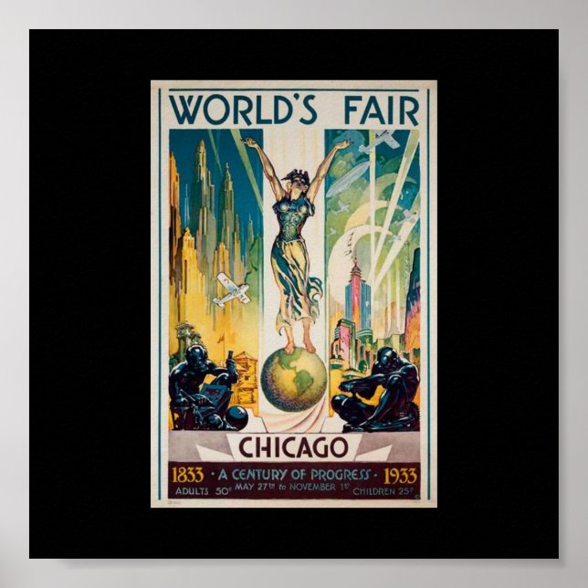Affiches Poster-Chicago World's Fair Century of Progress 3 (Devant)