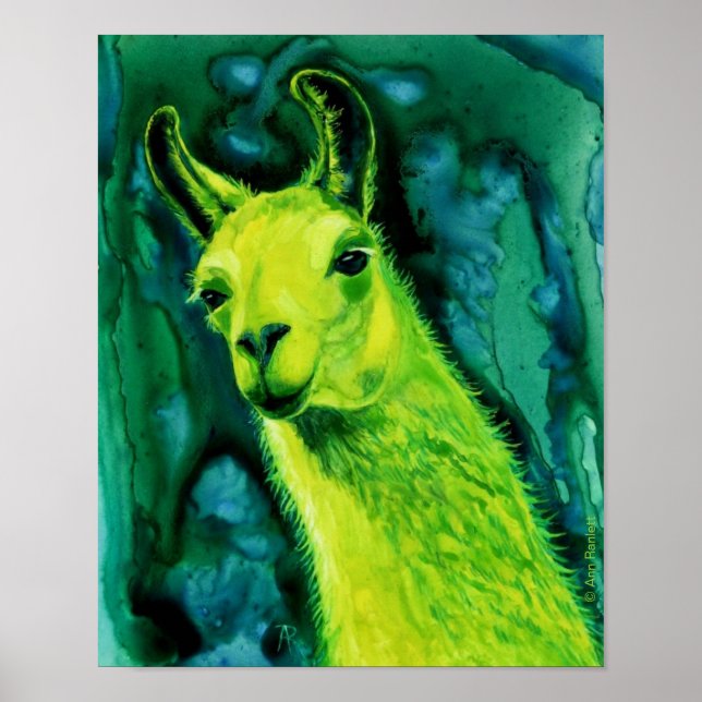 Affiches Poster/Impression Llama - "Llemon-Llime Llama" (Devant)