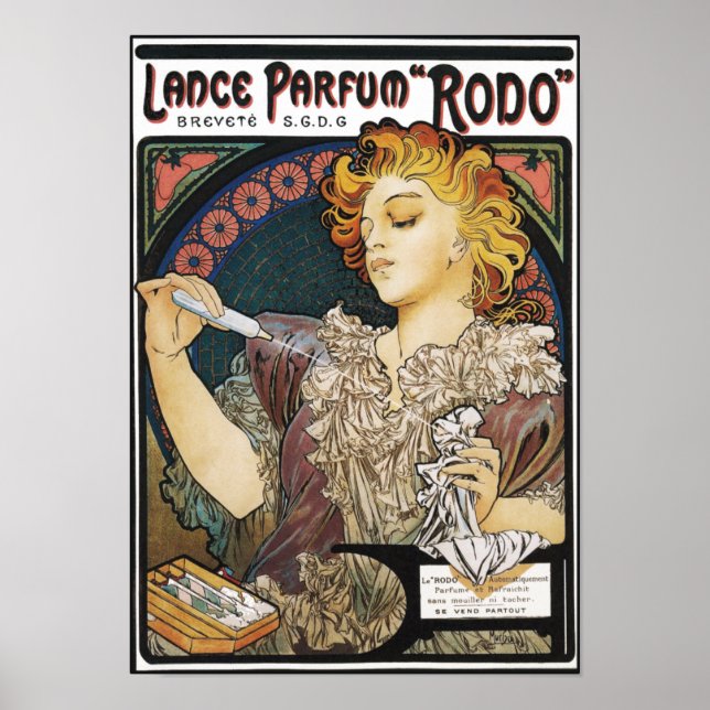 Affiches Poster/Imprimer : Alphonse Mucha-Lance Parfum "Rod (Devant)