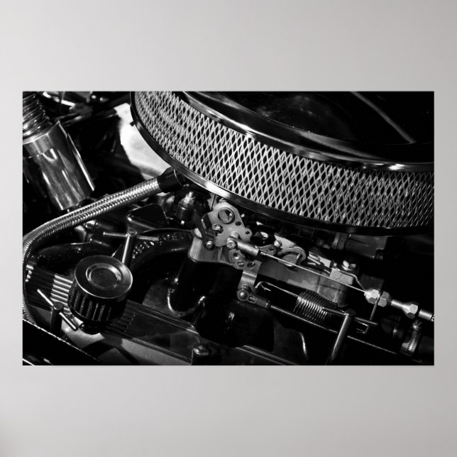 Affiches Poster/imprimer du moteur de voiture (Devant)