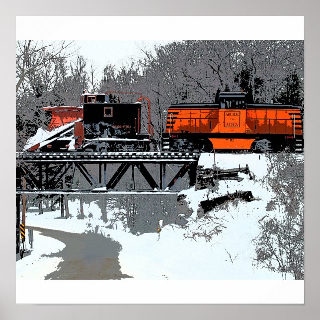 Affiches Poster/Imprimer du train de neige (Devant)