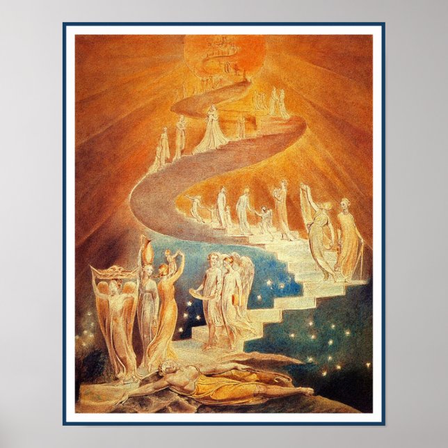Affiches Poster/Imprimer : échelle de Jacob - William Blake (Devant)