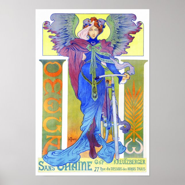 Affiches Poster/Imprimer : Publicité Vintage pour vélos - H (Devant)