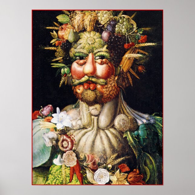 Affiches Poster/Imprimer : Vertumnus (Portrait de Rudolf II (Devant)