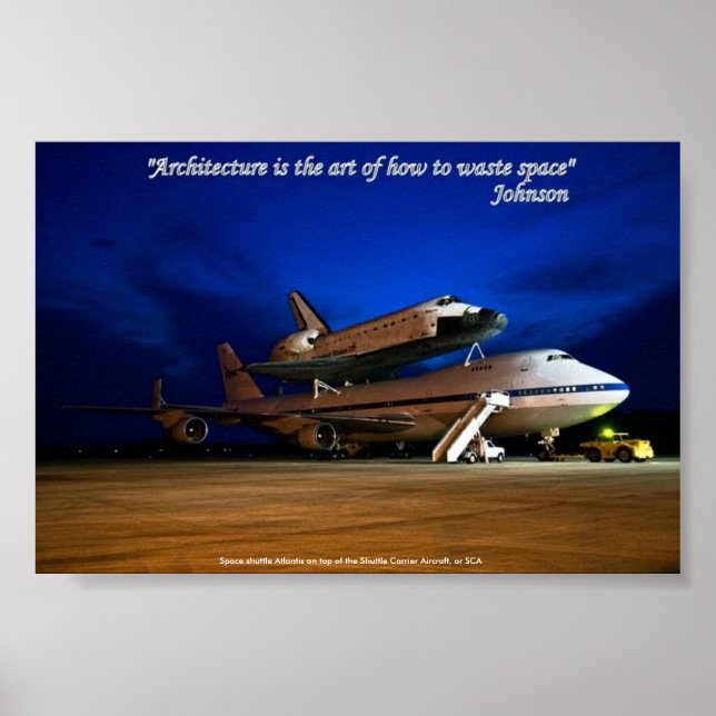 Affiches Poster, "L'architecture est l'art...espace de déch (Devant)