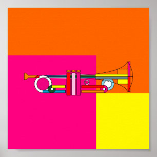 Affiches Poster-Love the Arts-NeonTrumpet