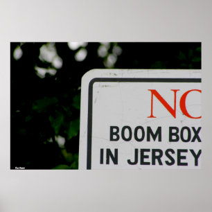 Affiches Poster-"No Boom Box in Jersey"