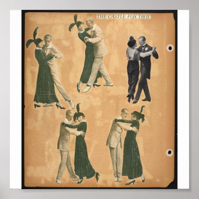 Affiches Poster-Poster-Vintage-Danse (Devant)