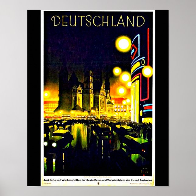 Affiches Poster-Vintage voyage Art-Allemagne (Devant)