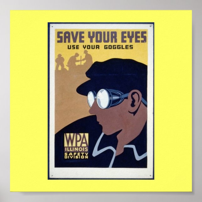 Affiches Poster-WPA-Économisez Vos Yeux (Devant)