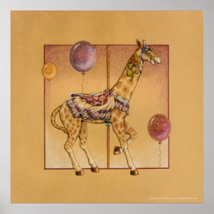 Affiches Posters, Imprimés - Carousel Giraffe