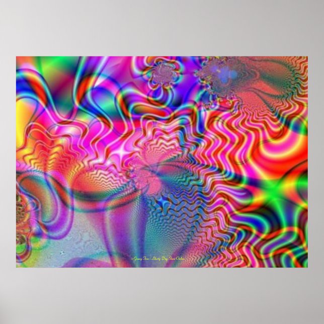 Affiches POSTES PSYCHÉDÉLIQUES TRIPPY super - MEILLEUR ART (Devant)
