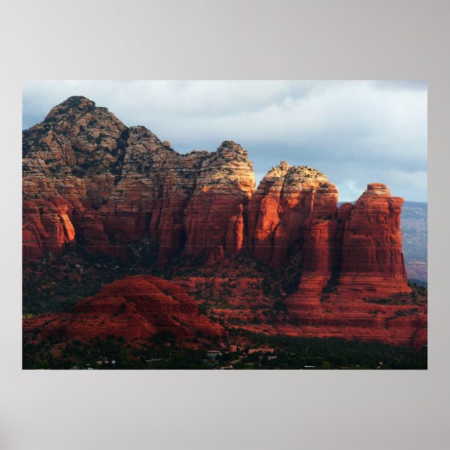 Affiches Pot de café nuageux Rock à Sedona Arizona (Devant)