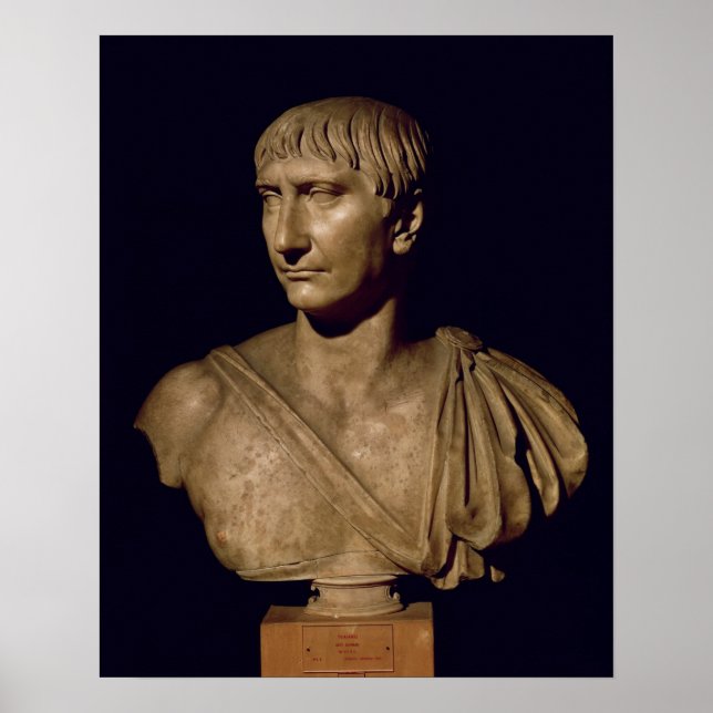 Affiches Pot de portrait de l'empereur Trajan (Devant)