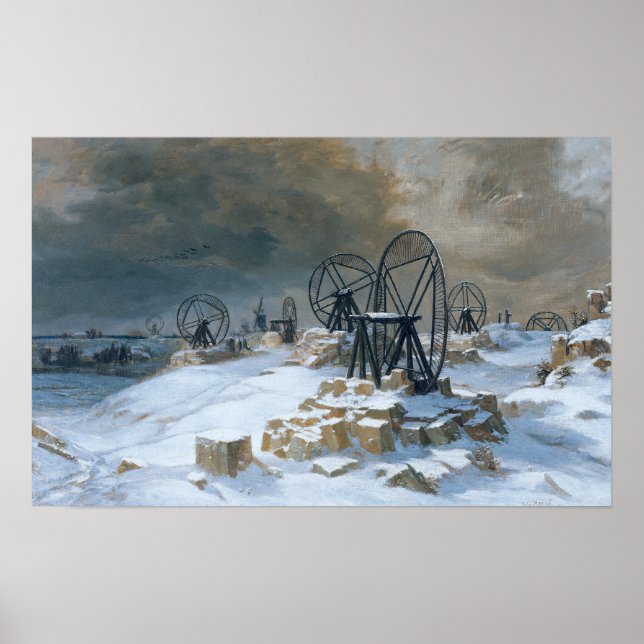 Affiches Pots à Gentilly dans la neige, 1879 (Devant)