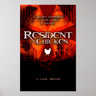 AFFICHES POULET RÉSIDENT
