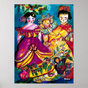 AFFICHES POUPÉES ANTIQUES MAGNIFIQUES