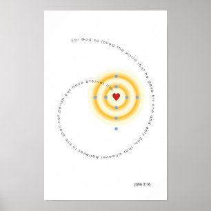 Affiches Pour Dieu ainsi aimé l'affiche du monde