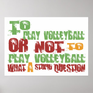 Affiches Pour jouer au volleyball