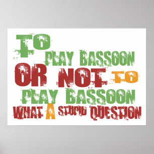 Affiches Pour jouer Bassoon