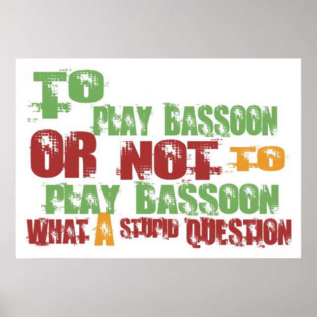 Affiches Pour jouer Bassoon (Devant)