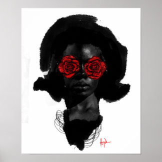 Affiches "Pour les filles de couleur Rose"