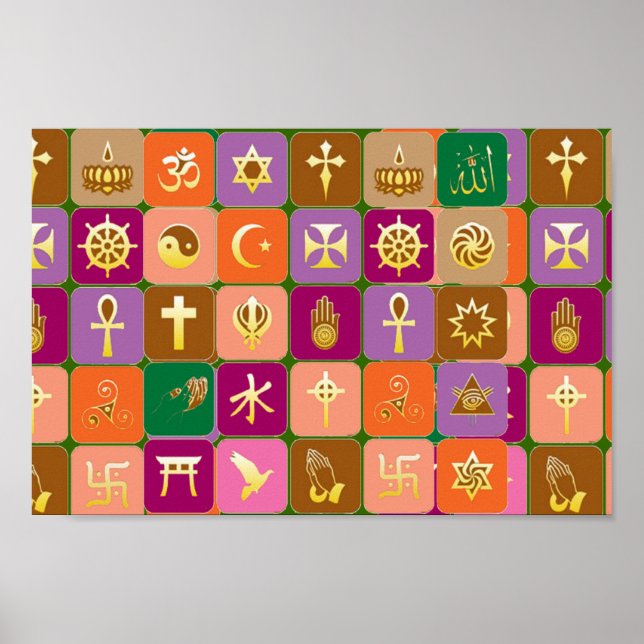 Affiches Pour Open Minded : RESPECT POUR TOUTES LES RELIGIO (Devant)