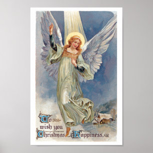 Affiches Pour vous souhaiter Noël de cru de bonheur de Noël