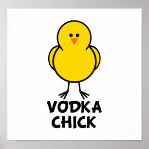 Affiches Poussin de vodka