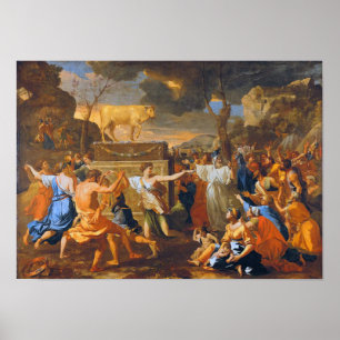 Affiches Poussin L'Adoration Du Calf D'Or Grand Pour