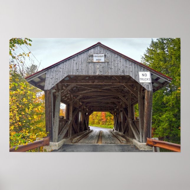 Affiches Power House Covered Bridge, Vermont (Devant)