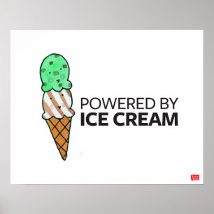 Affiches Powered by Ice Cream