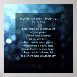 Affiches Prayer of Saint Francis of Assisi