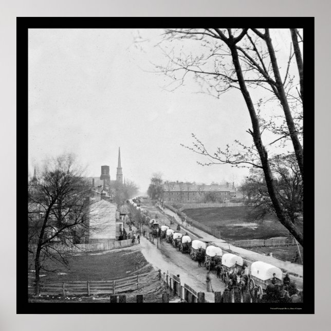 Affiches Premier train fédéral Wagon entrant dans la ville  (Devant)