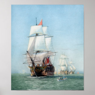 Affiches Premier Voyage De La Victoire Du HMS