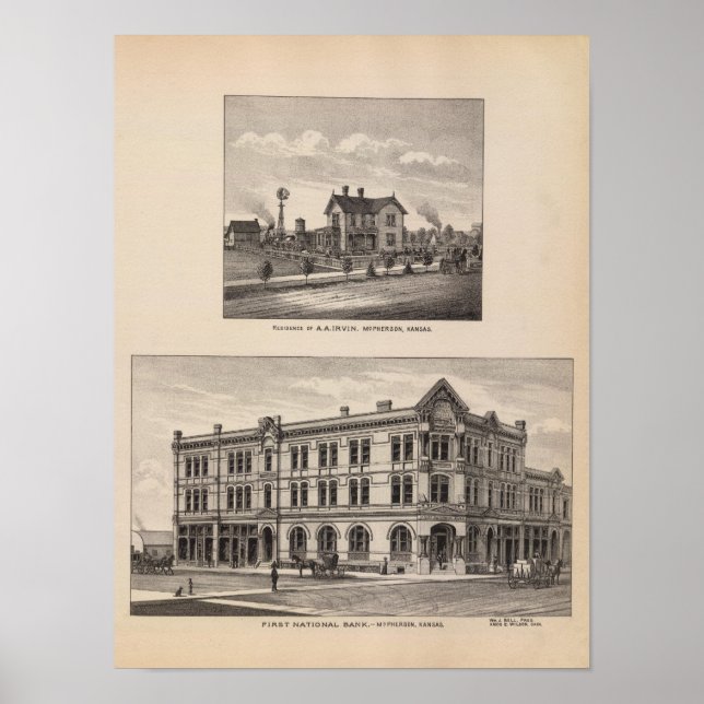 Affiches Première banque nationale, Kansas (Devant)