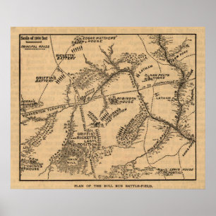 Affiches Première bataille de course de Taureau - guerre