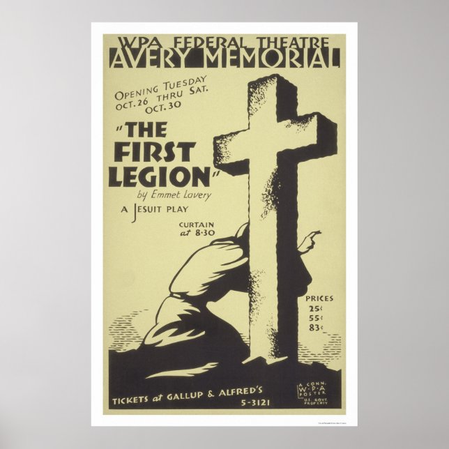 Affiches Première Légion jésuite 1937 WPA (Devant)